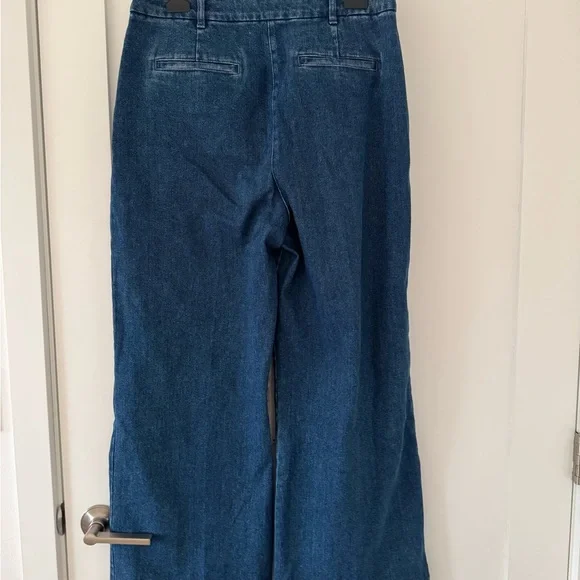Sezane Martin denim trousers size 42/US10 - Picture 6 of 10